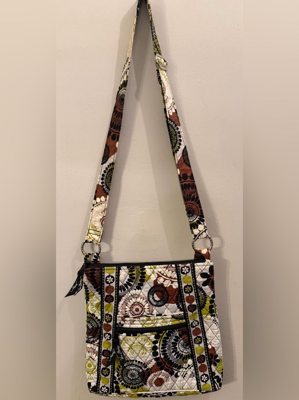 Vera Bradley Hipster Crossbody - Cocoa Moss Print
